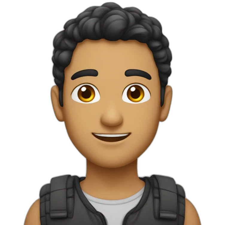 بچه_چش درشت مو زرد رنگ دماغ کشیده و خندون emoji