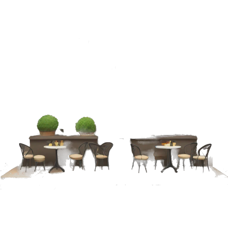 cafe with outside seating emoji