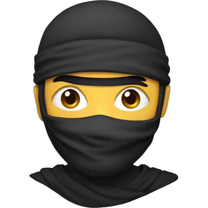 Yazılım yapan ninja emoji