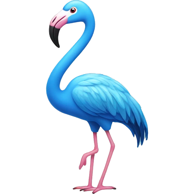 Blue flamingo  emoji