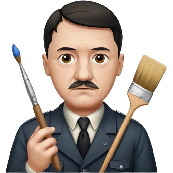  hitler working as a painter emoji