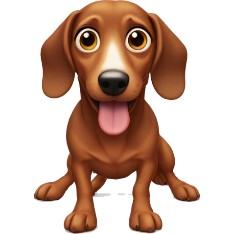 weenie dog  emoji
