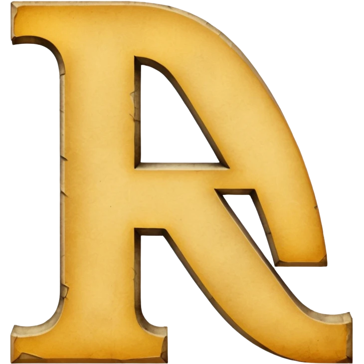 VINTAGE Paper Letters emoji