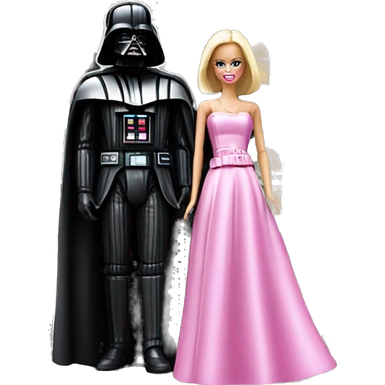 Darth Vader and Barbie’s very dusty old disturbing disgusting ghostly haunted horror dream house mansion  emoji