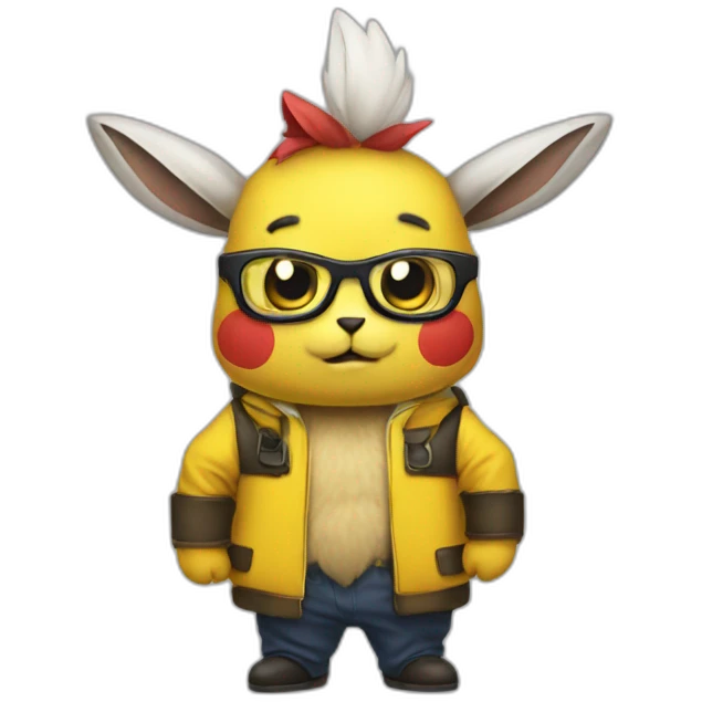 tim cook dressed up as pichachu emoji