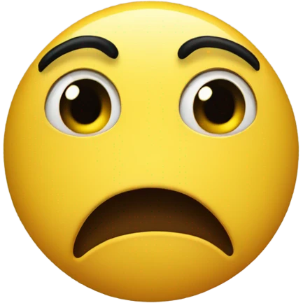 Yellow emojis with dark sullen eyes of despair  emoji