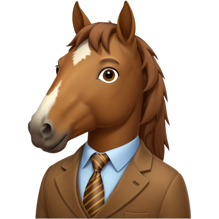 horse with tie emoji
