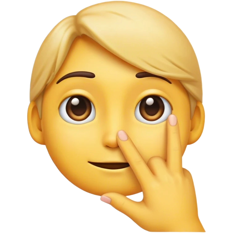 a shy emoji looking half away downwards touching the tips of their pointer fingers emoji