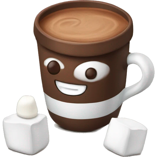 Cocoa with marshmallow  emoji