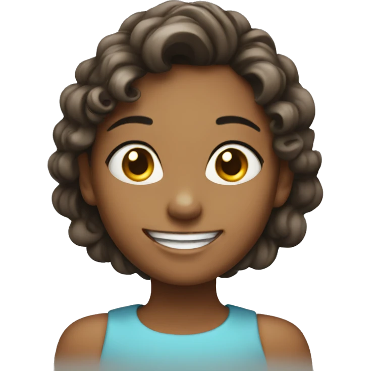 smiling girl celebrating birthday  emoji