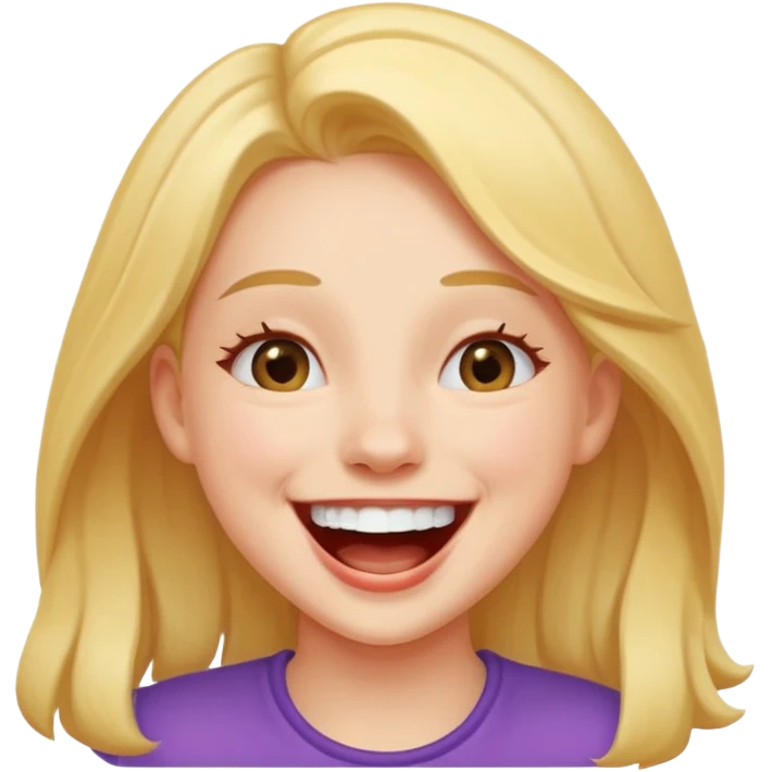 девушка смеется emoji