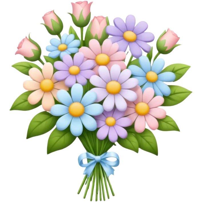 Small Pastel bouquet emoji