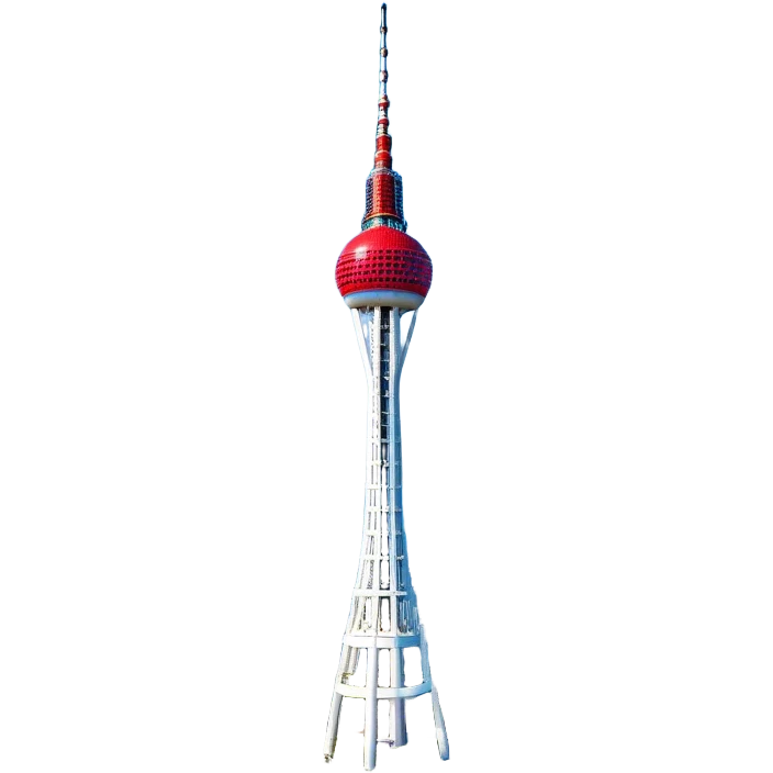 ​Cinematic Realistic N Seoul Tower, depicted in full daylight as a slender, single-column tower crowned by a cylindrical observation deck, set against a clear blue sky over Seoul’s vibrant cityscape, rendered with crisp architectural detail and bright, natural lighting that accentuates its modern elegance, emoji