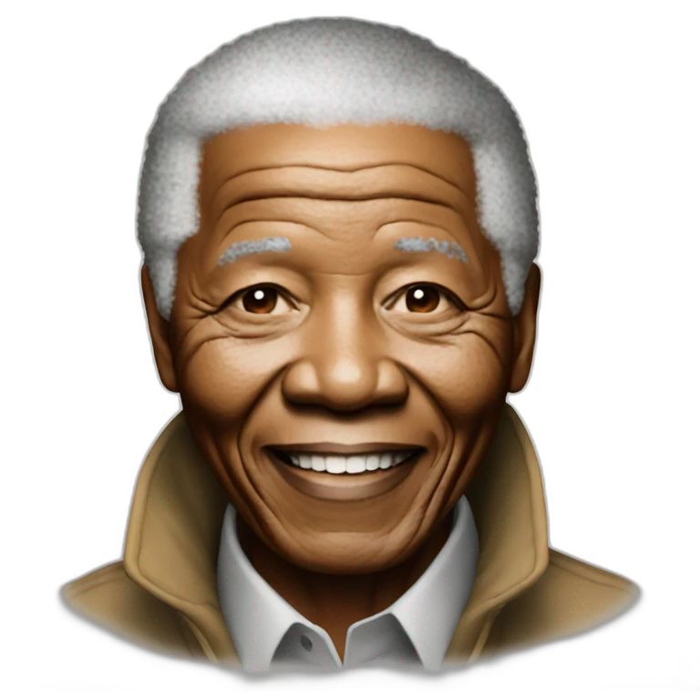 Nelson Mandela qui sourit emoji