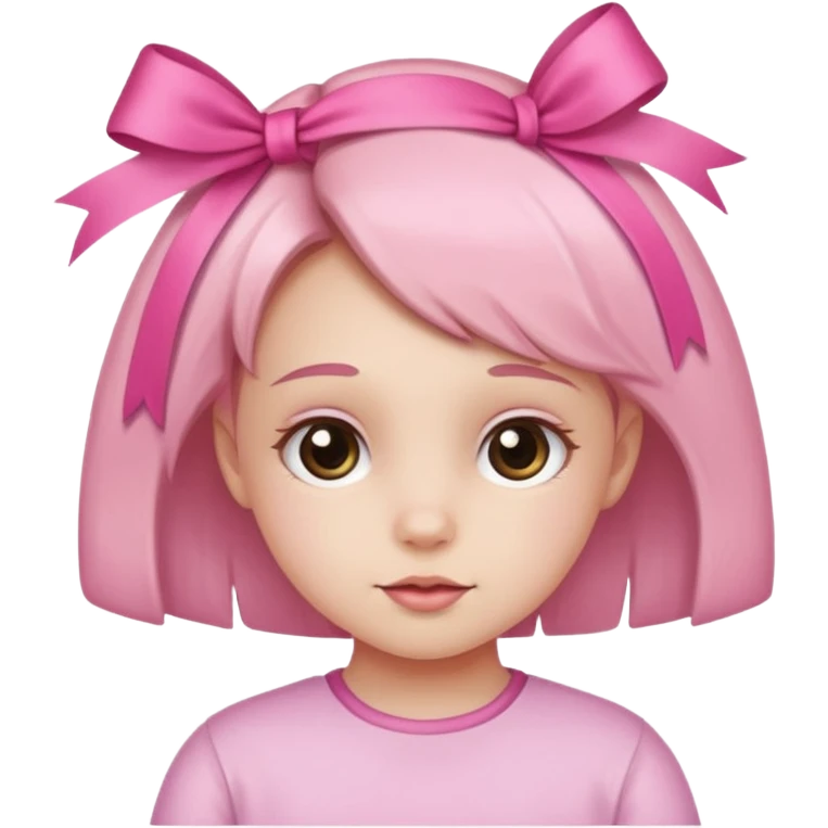 little girl with ribbon emoji