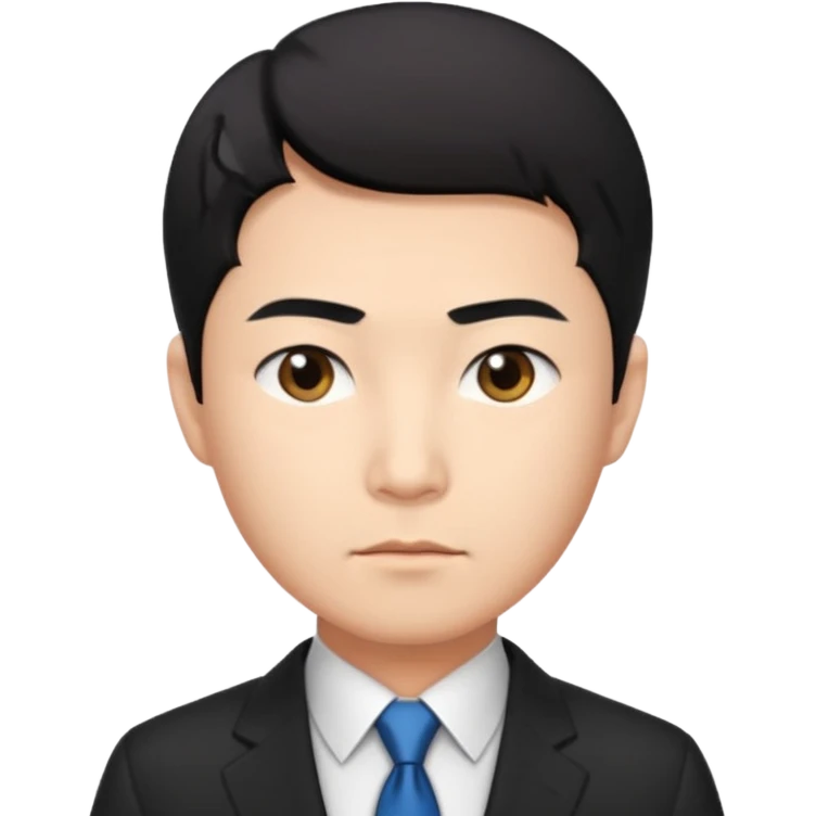 a financier asian man  emoji