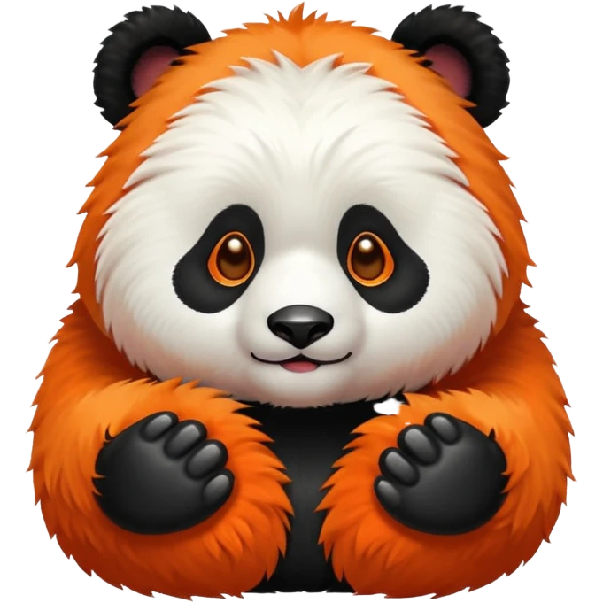 Panda roux orange emoji