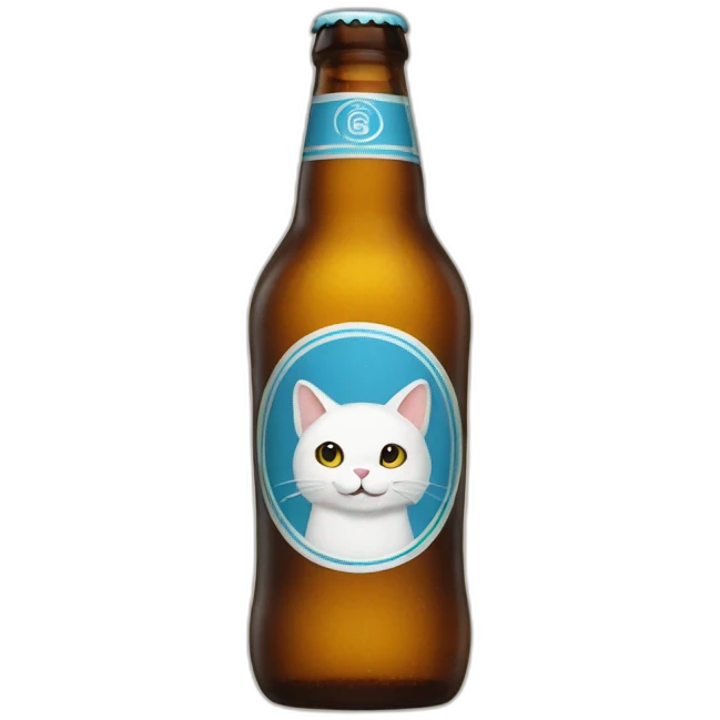 Cat-beer emoji