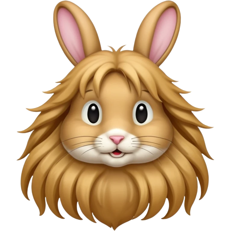 very long haired rabbit emoji