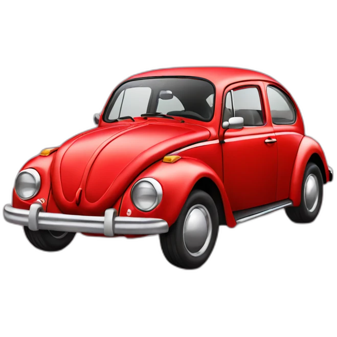 Red Volkswagen Beetle emoji