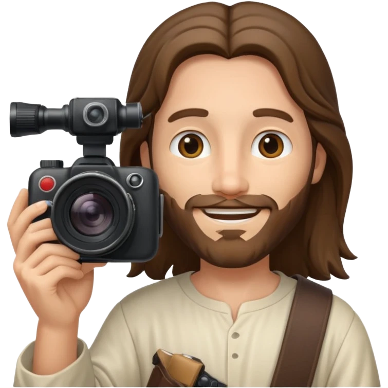 jesus taking a photo emoji