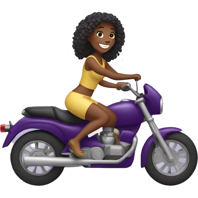 lady riding açaí emoji