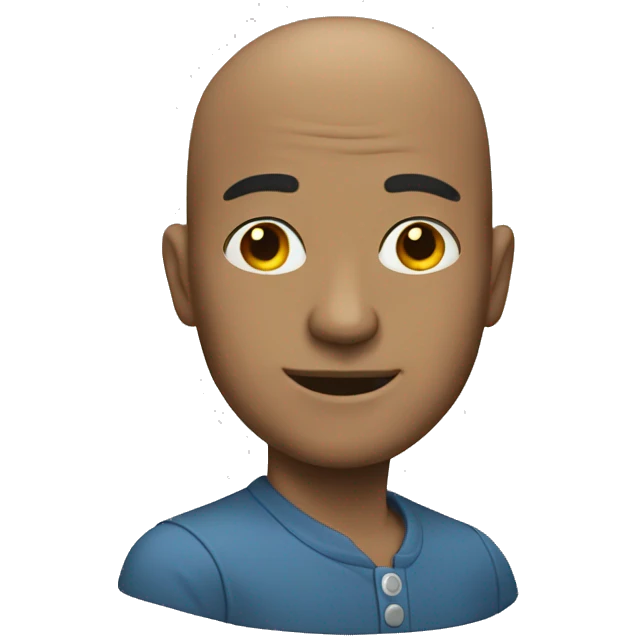 A man with bald  emoji