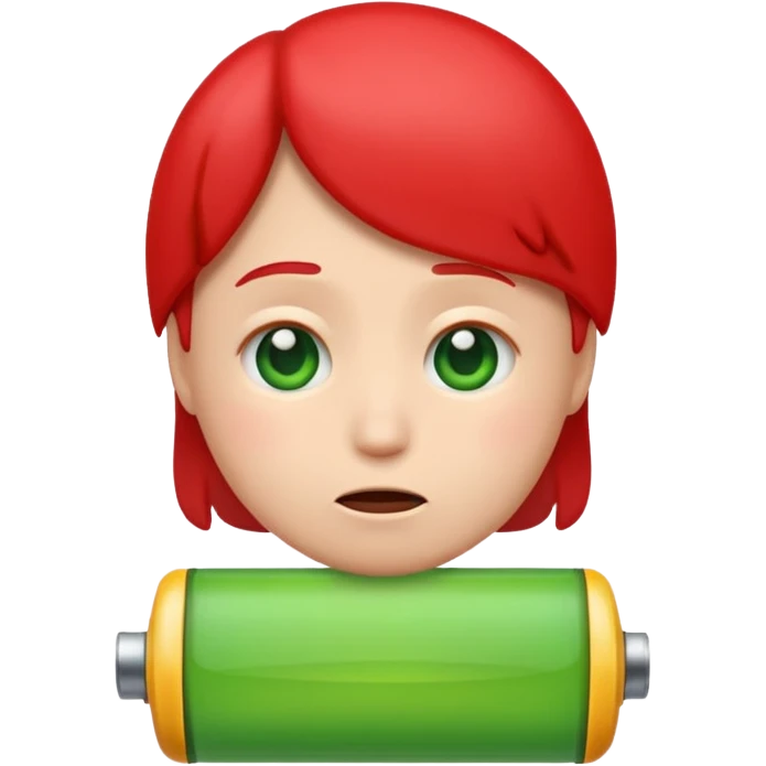 I want a emoji of low battery ang high battery, the low battery's collor is red and the high battery's color is green emoji