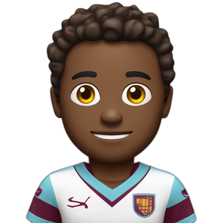 Aston Villa football club kit, no one wearing it emoji
