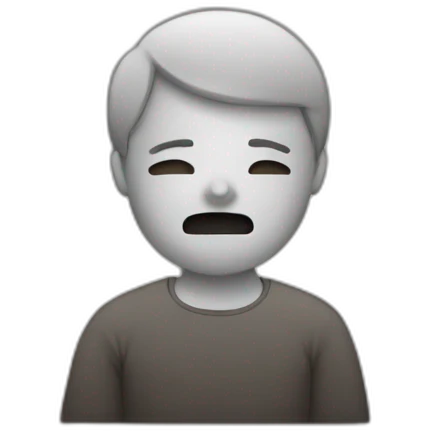 person with silence sign emoji