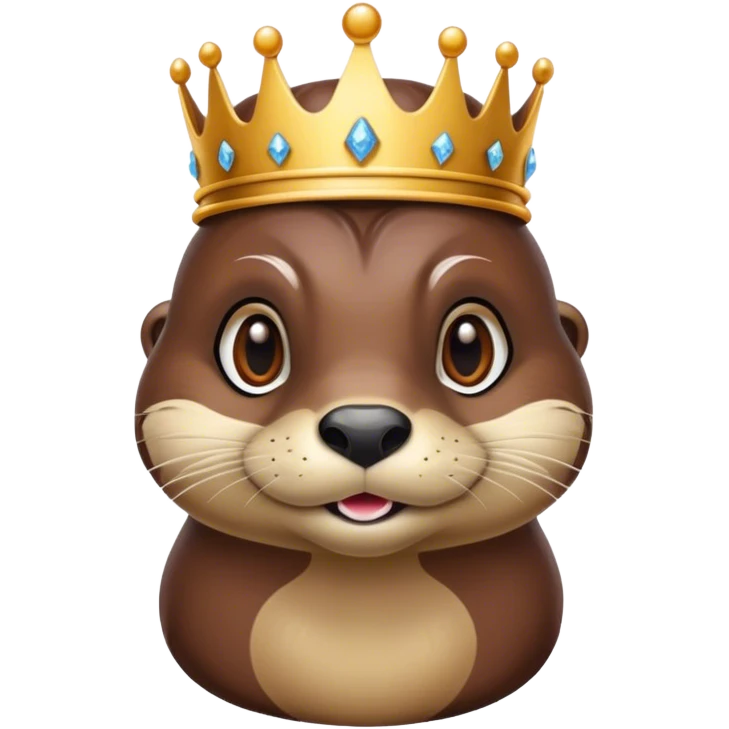 Queen otter emoji