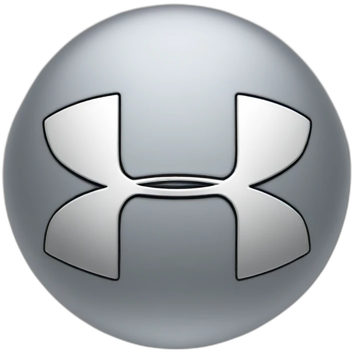 Under armour black logo emoji