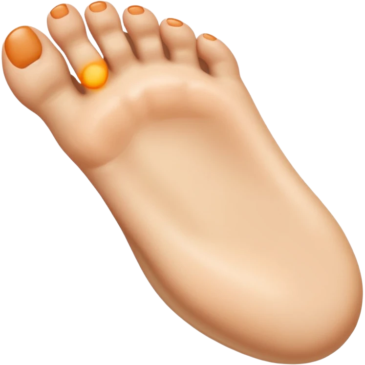 lazy foot emoji