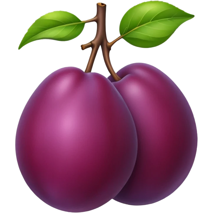 Plum emoji