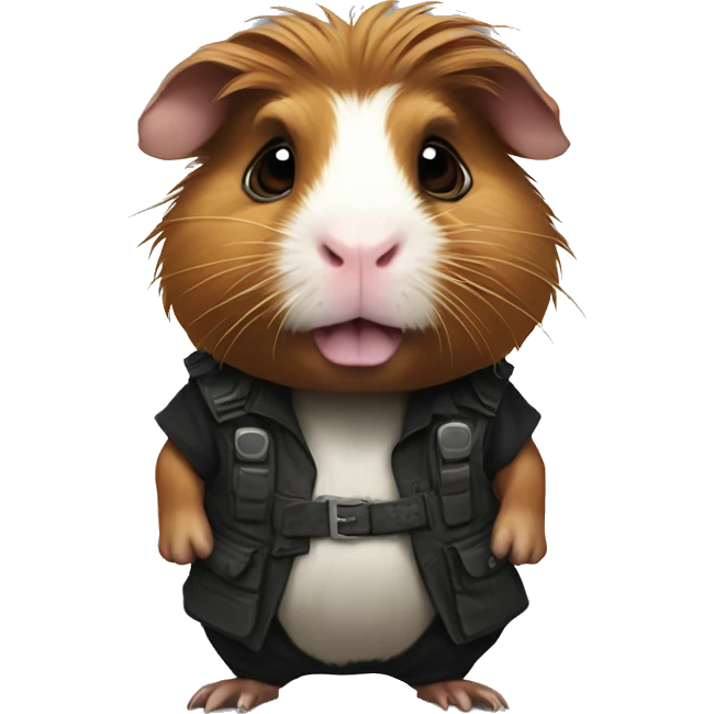 badass guinea pig  emoji