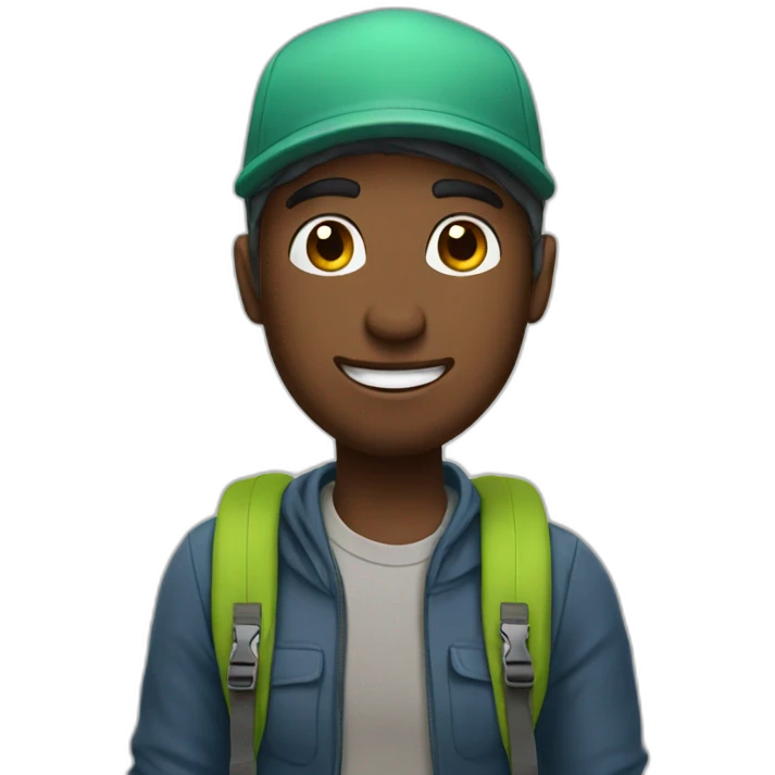 hostel backpacker emoji