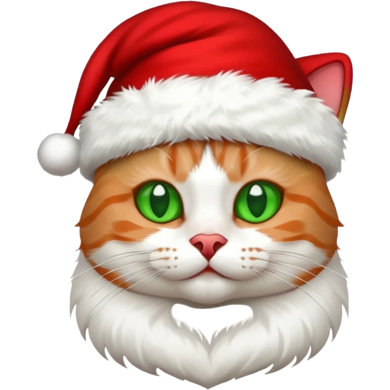 gato com gorro de natal emoji