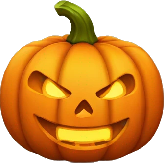a pumpkin of halloween greeting emoji