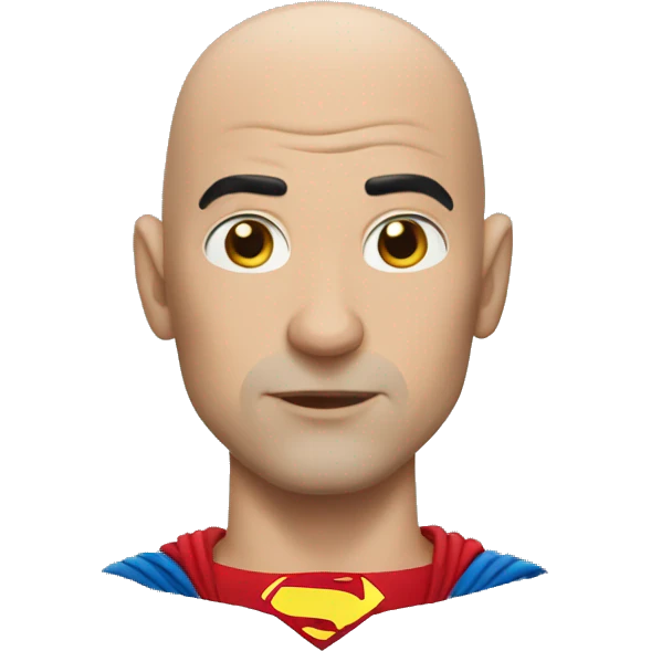 bald superman emoji