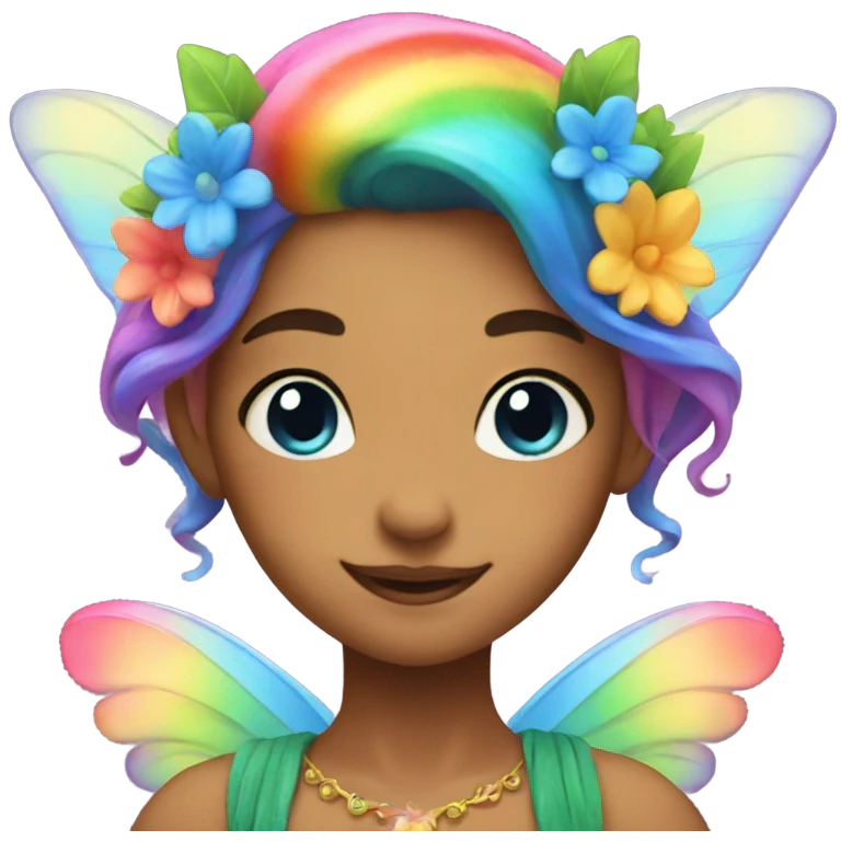 rainbow fairy emoji