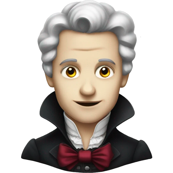 Vampire in victorian clothes emoji