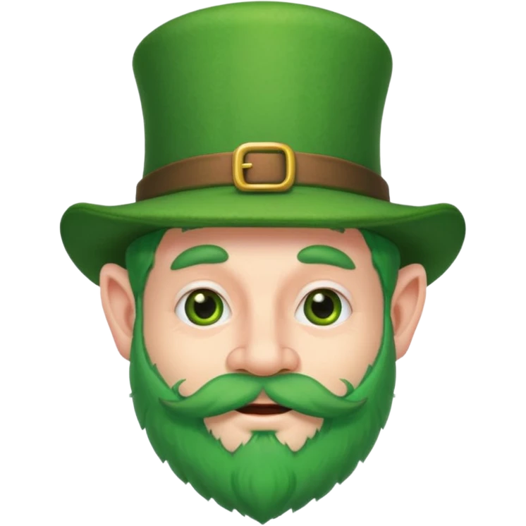 funny leprechaun green beard emoji
