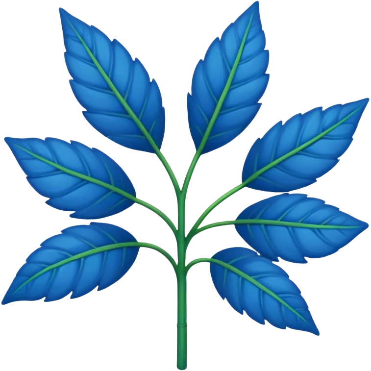 blue plant emoji