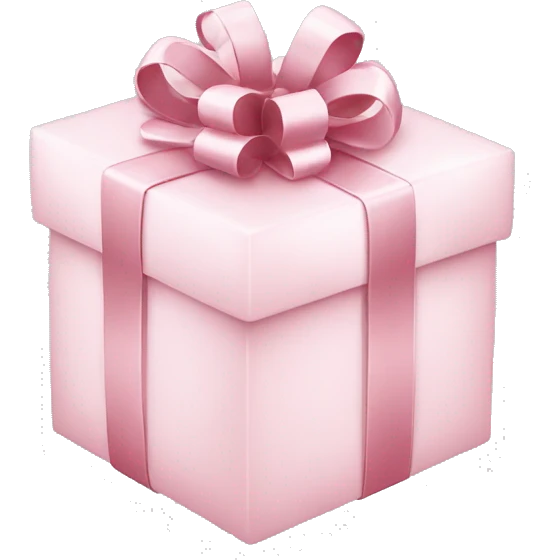 Light pink Christmas gifts under a white Christmas tree  emoji