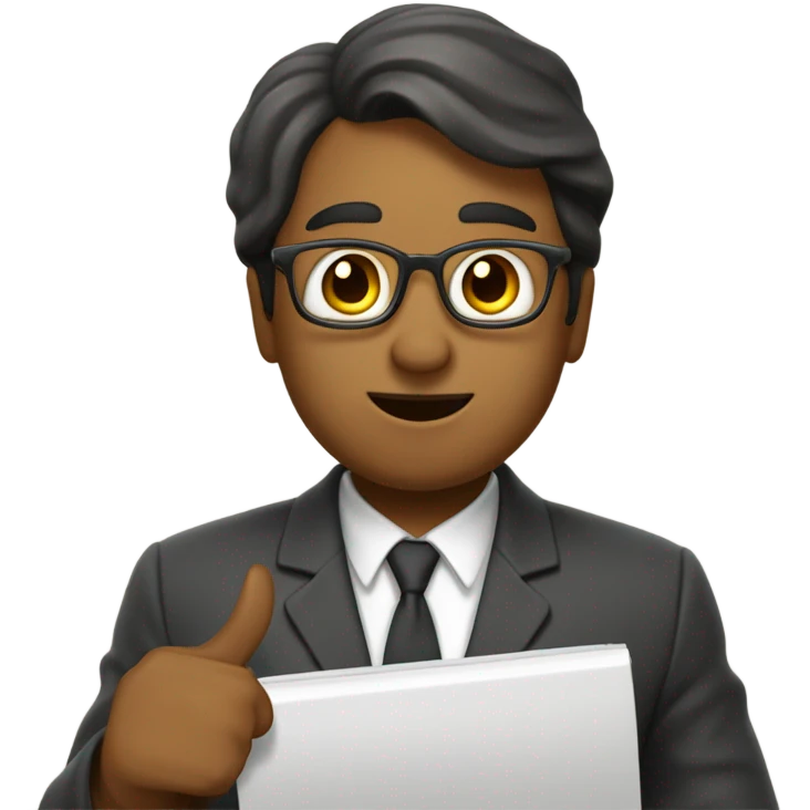 Una profesora con una pizarra  emoji