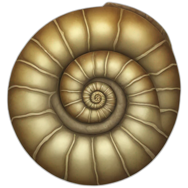 ammonite fossil emoji