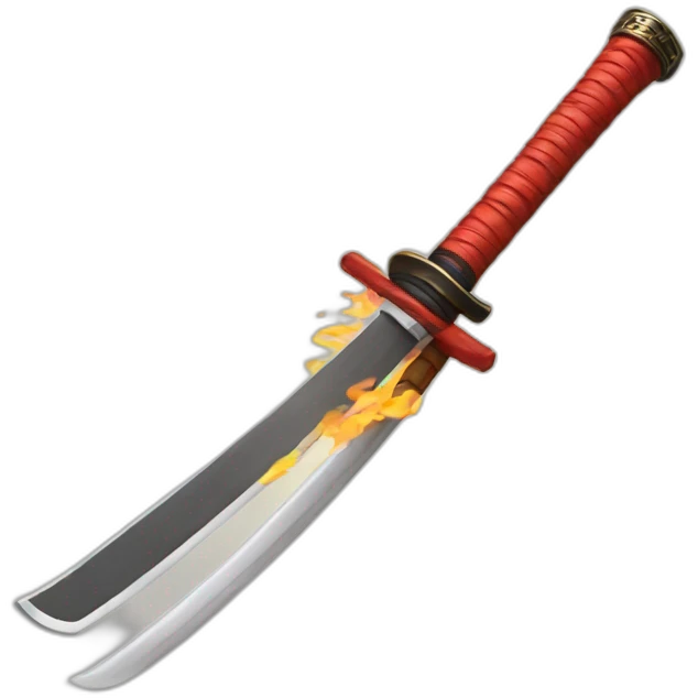 fire katana single emoji