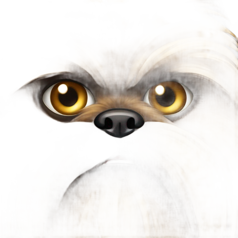 brussels griffon ewok, angry and wild emoji