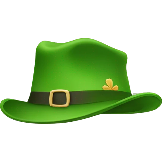 ireland hat upside down emoji