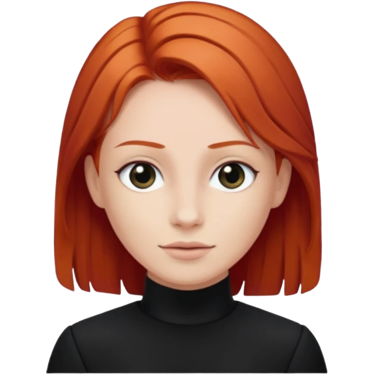 red haired racer with black outfit emoji